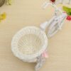 Cycle Shape Flower Vase with Peonies for Home Decor - 21x19 cm
