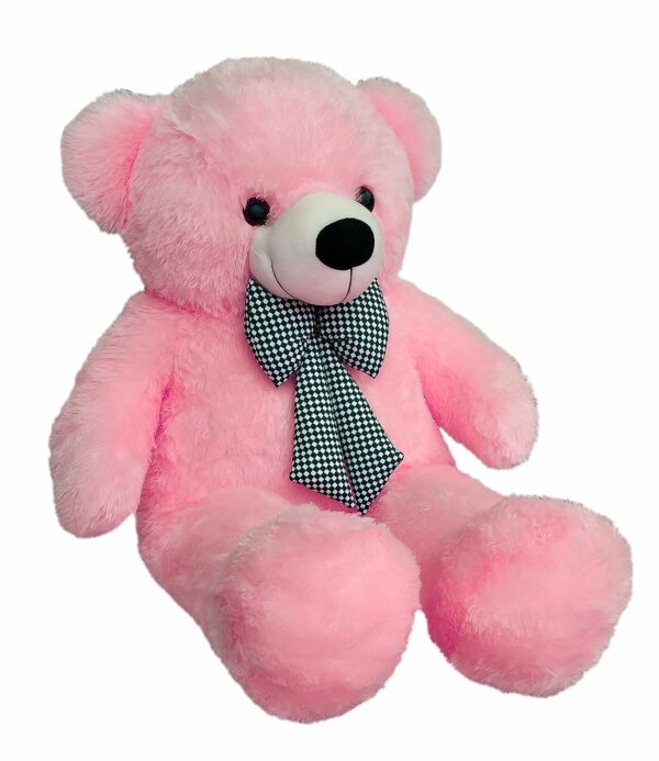 Ultra Soft 3 Feet Teddy Bear - Pink, Skin-Friendly & Washable - Image 3