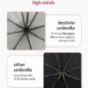 Compact 3-Fold Umbrella with Auto Open/Close & UV Protection