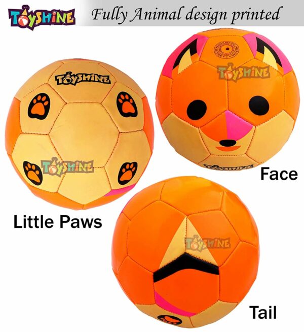 Synthetic Leather Soccer Ball for Kids 4-8 Years - Size 3 - Image 2