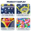 Hexagonal Ball Pool for Kids with 20 Balls - Indoor/Outdoor Fun
