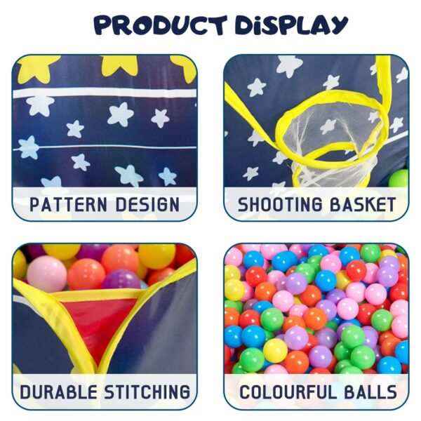 Hexagonal Ball Pool for Kids with 20 Balls - Indoor/Outdoor Fun - Image 5