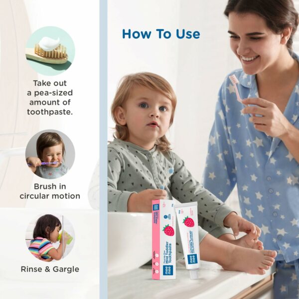 Fluoride-Free Strawberry Toothpaste for Kids, 70g - Image 6