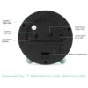 Silent Analog Alarm Clock with Night Light - Battery Powered