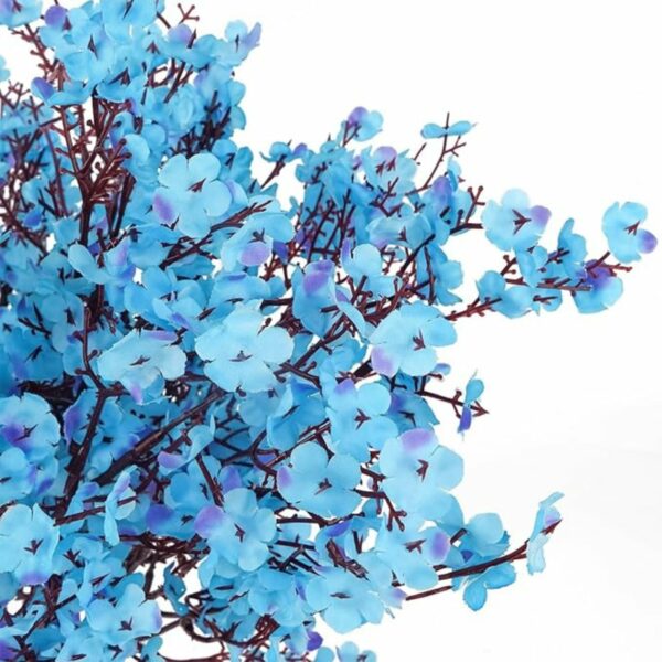 Artificial Baby's Breath Gypsophila Flower Bunch - Blue, Perfect for Weddings & Home Decor - Image 4