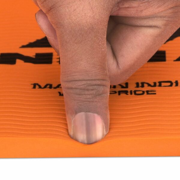 Durable Anti-Slip Yoga Mat for Home Workout - 4mm, Orange - Image 4