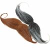 2x Self Adhesive Fake Mustache & Beard for Parties