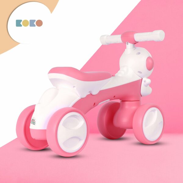 Lightweight Astronaut Balance Bike for Toddlers, Pink - Image 4
