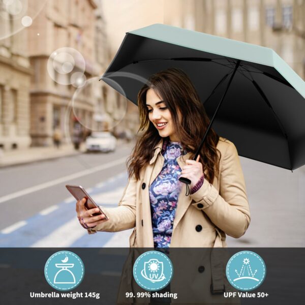 Ultra-Light UPF50+ UV Protection Compact Umbrella - 38 Inch - Image 2