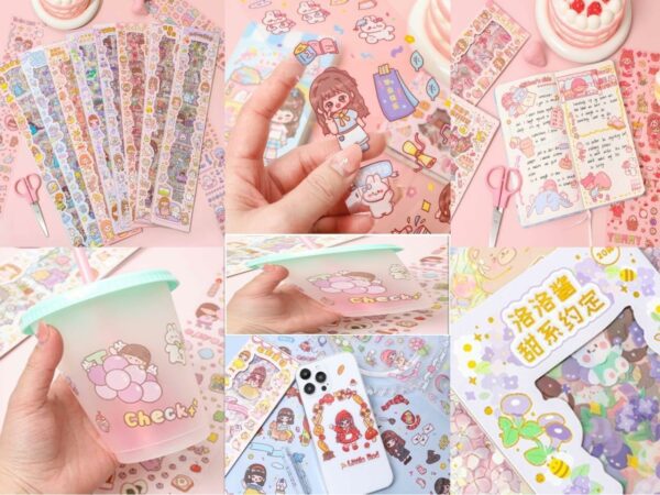 Cartoon Theme Stickers for Kids - 20 Sheets for Crafts & Projects - Image 3