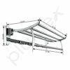 Stainless Steel Folding Towel Rack - Space Saving 24 Inch
