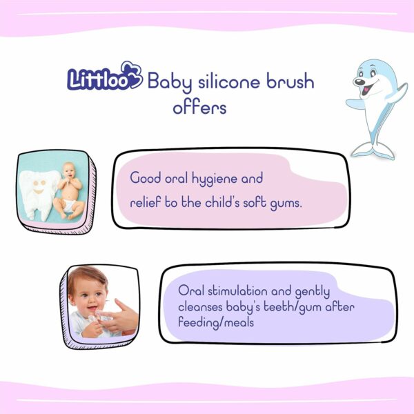 Silicone Baby Finger Toothbrush - BPA-Free, Pack of 2 - Image 4