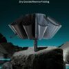 Compact Reverse Folding Umbrella - Windproof & UV Protection