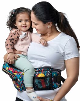 Ergonomic Baby Carrier with Hip Seat & In-Built Diaper Bag