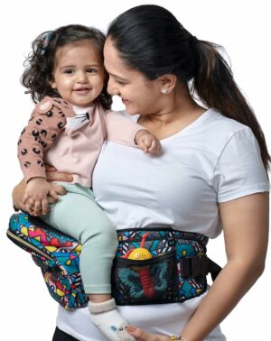 Ergonomic Baby Carrier with Hip Seat & In-Built Diaper Bag
