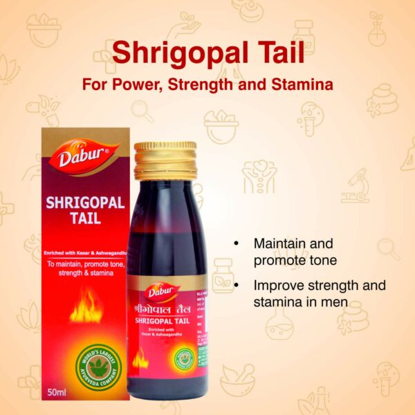 Shrigopal Tail 50 Ml - Ayurvedic Oil for Wellness - Image 4