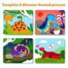 Skillmatics Dot It Sticker Art - Dinosaur Craft Kit for Kids