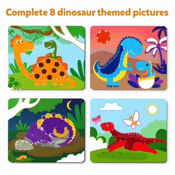 Skillmatics Dot It Sticker Art - Dinosaur Craft Kit for Kids - Image 4