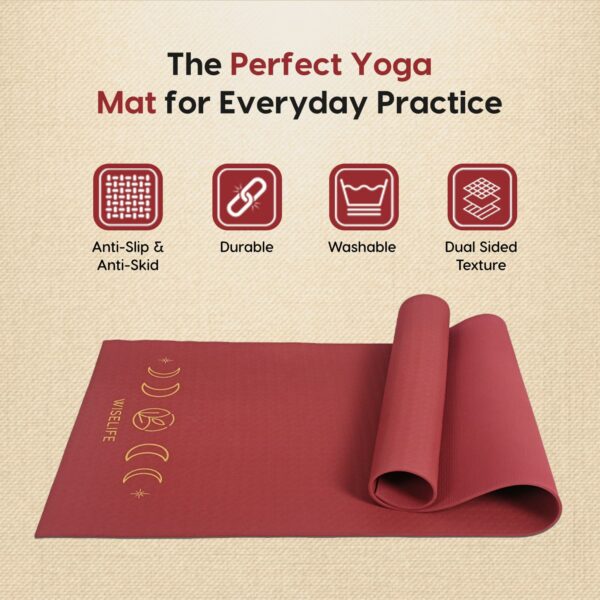 Extra Thick XL TPE Yoga Mat with Strap for All Workouts - Image 3