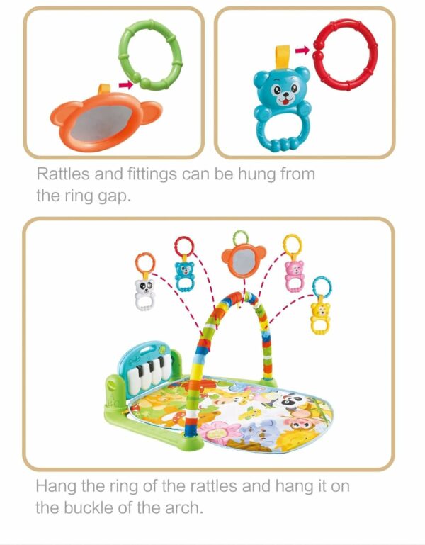 Multi-Function Baby Gym & Fitness Rack with Piano - Safe for 6-36 Months - Image 2
