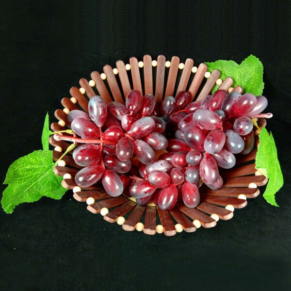 Artificial Hanging Grapes with Leaves - 3 Piece Set - Image 3