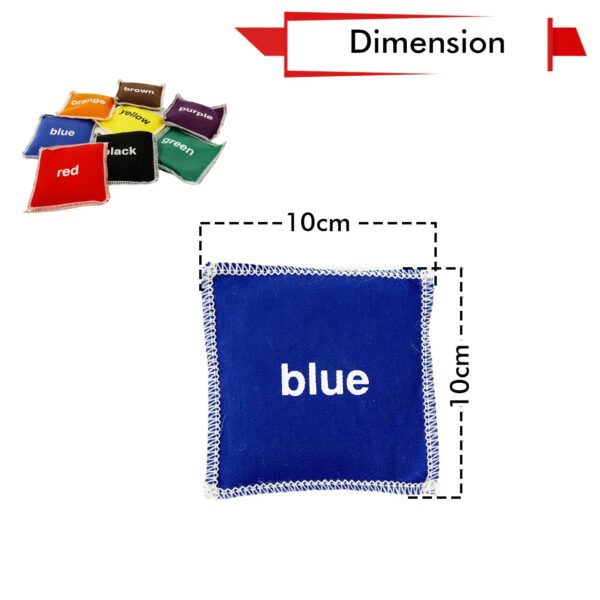 Educational Colored Bean Bags Set for Kids - 8 Pack - Image 3