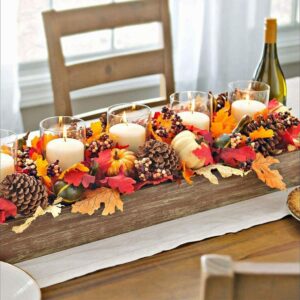 Lifelike Artificial Pumpkin and Maple Leaf Decor Gift