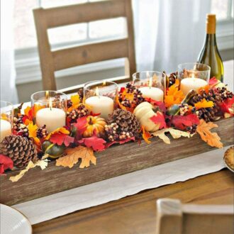 Lifelike Artificial Pumpkin and Maple Leaf Decor Gift