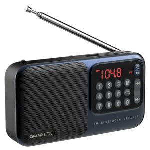 Pocket Mate Digital FM Radio & Bluetooth Speaker - 8H Playtime