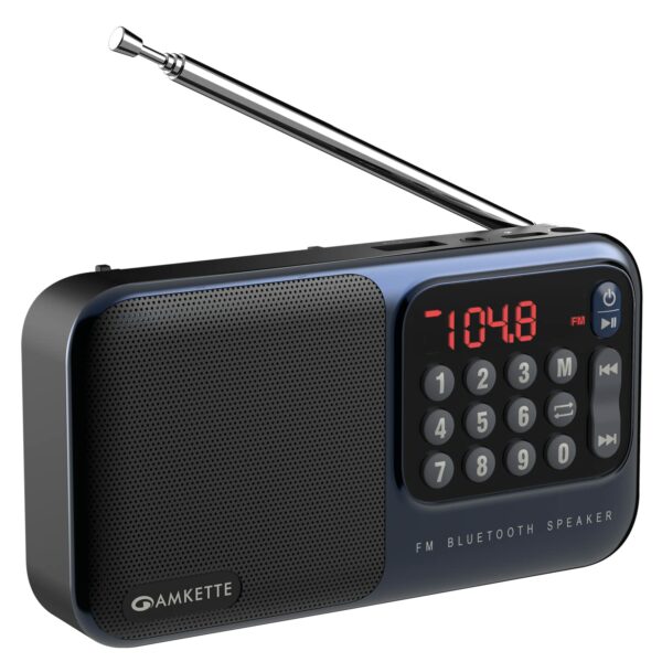 Pocket Mate Digital FM Radio & Bluetooth Speaker - 8H Playtime