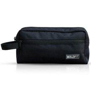 Spacious Polyester Toiletry Bag for Travel - Black, 18 Cm