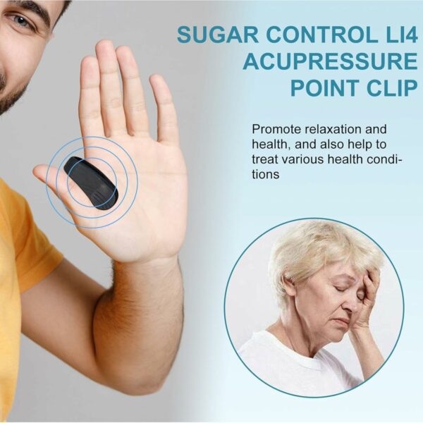 Portable Acupressure Clip for Migraine and Tension Relief (2 Pcs) - Image 3