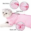 Cat Recovery Suit for Male & Female, Size L, Pink