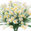Outdoor Artificial Daisies - UV Resistant Faux Plants Set of 2