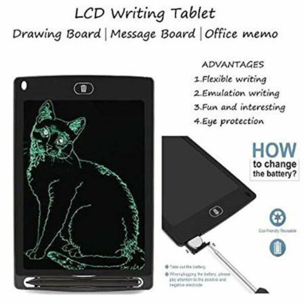 8.5 Inch LCD Writing Tablet for Kids - Portable E-Note Pad - Image 4