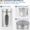 Stainless Steel Airtight Kitchen Canisters Set of 3 with Window