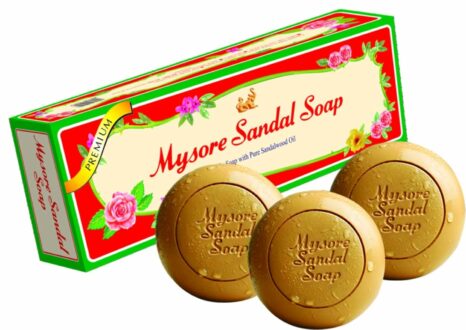 Mysore Sandal Soap Pack of 3 - 450g with Natural Sandalwood Oil