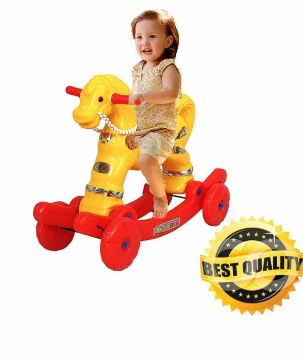 2 in 1 Baby Horse Rider Rocker for Kids 1-3 Years - Image 4