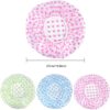 Set of 6 Reusable Waterproof Shower Caps for Women - Free Size