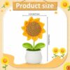 1 Pcs Crochet Sunflower - Artificial Flower for Home & Office Decor