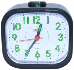 Stylish Analog Table Alarm Clock - Easy Read Design