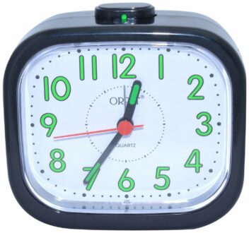 Stylish Analog Table Alarm Clock - Easy Read Design