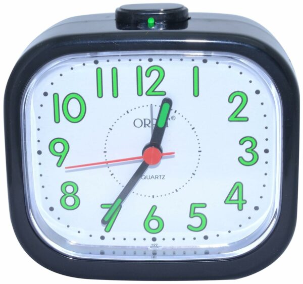 Stylish Analog Table Alarm Clock - Easy Read Design