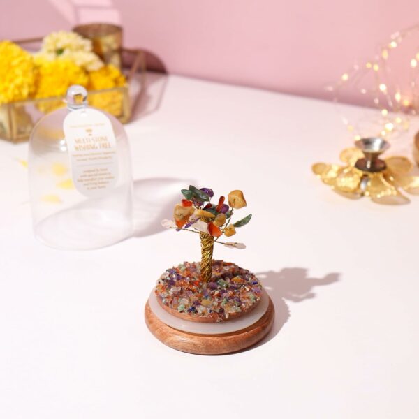 Dome Crystal Chakra Tree with Amethyst for Healing & Decor - Image 5
