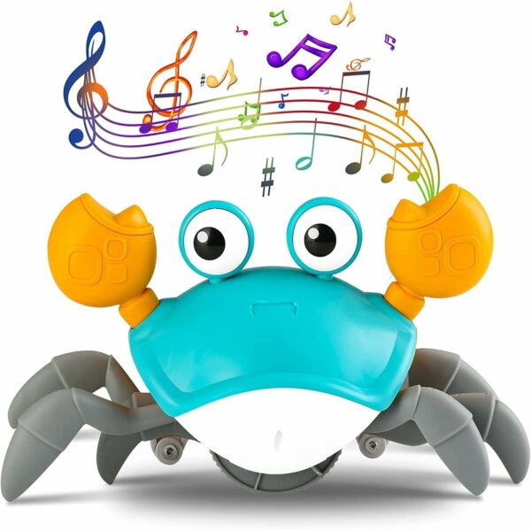 Interactive Crawling Crab Toy with LED Lights & Rechargeable Battery for Toddlers - Image 4