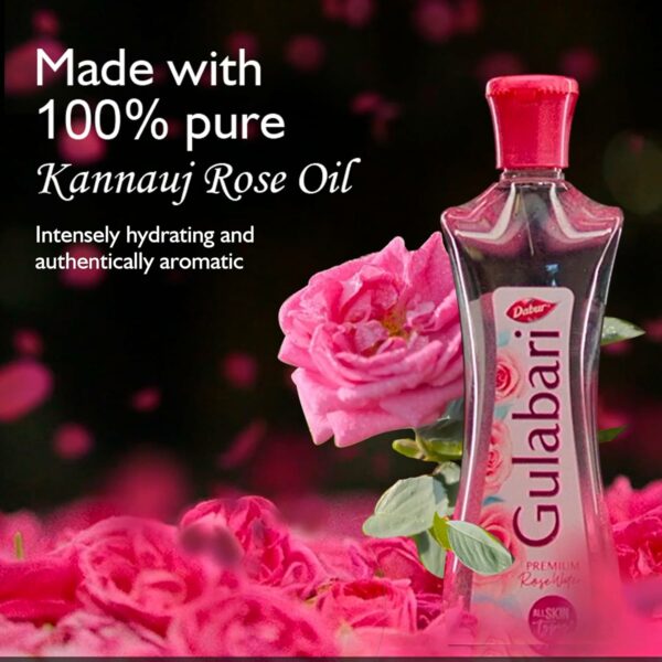 Premium Rose Water Toner - 250ml (Pack of 3) | Hydrates & Balances Skin - Image 2