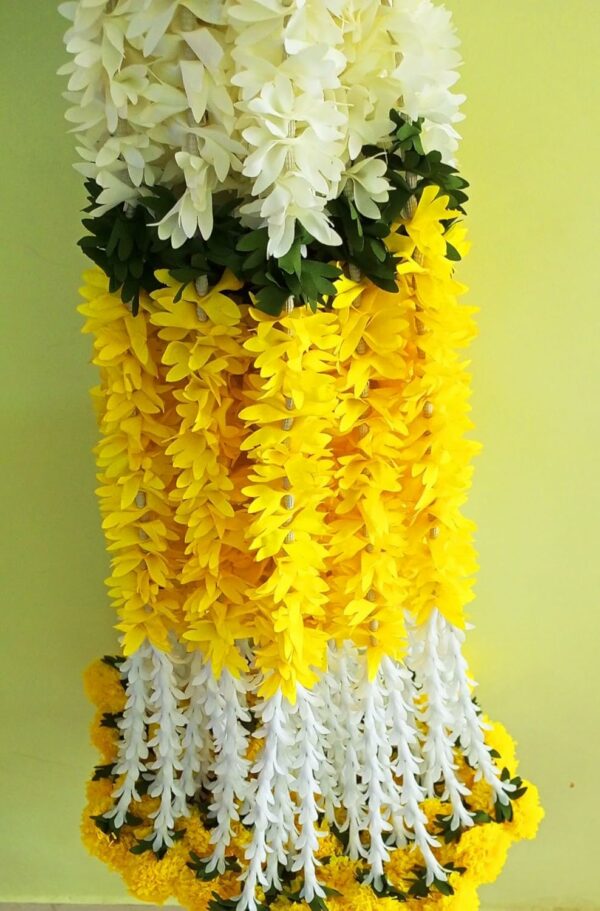Artificial Flower Garland Toran for Home Decoration - 4 Pieces, 5 Feet - Image 5