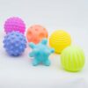 Sensory Balls Toy Pack of 6 - Soft Silicone for Infants