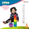 Rainbow Stacking Cubes - Activity Toy for Babies & Toddlers