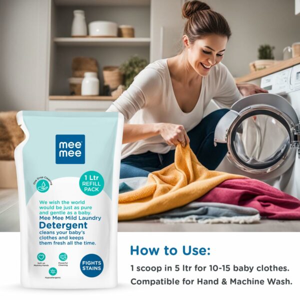 Baby Liquid Detergent 1L - PH Balanced & Hypoallergenic - Image 5